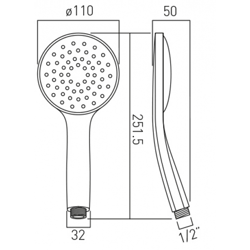 Vado Atmosphere Air Injection Shower Handset