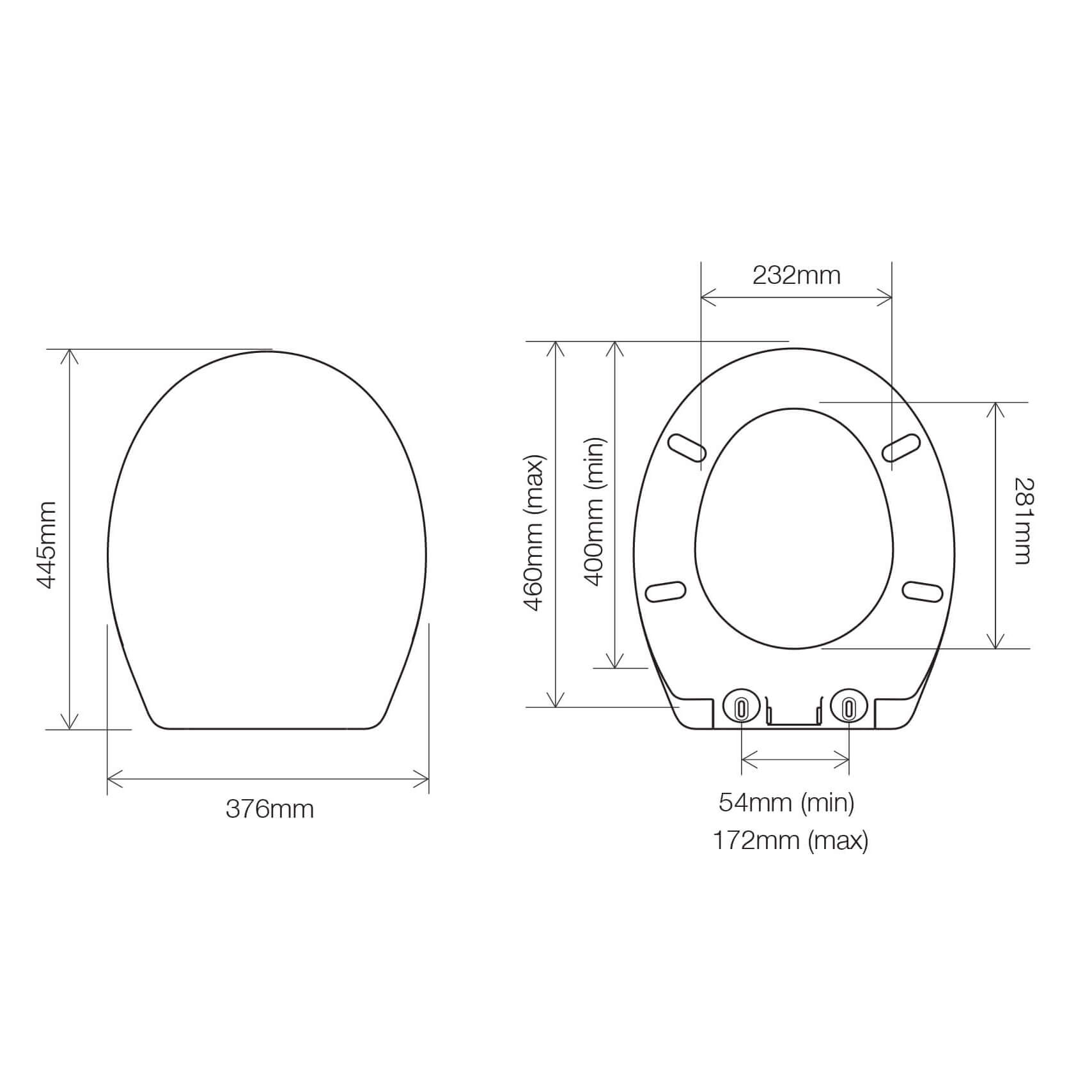Roper Rhodes Neutron Soft Close Toilet Seat