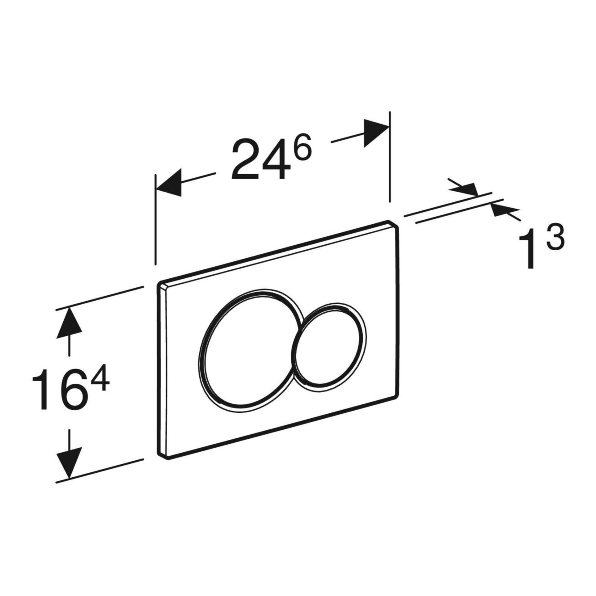 Geberit Sigma01 Dual Flush Plate