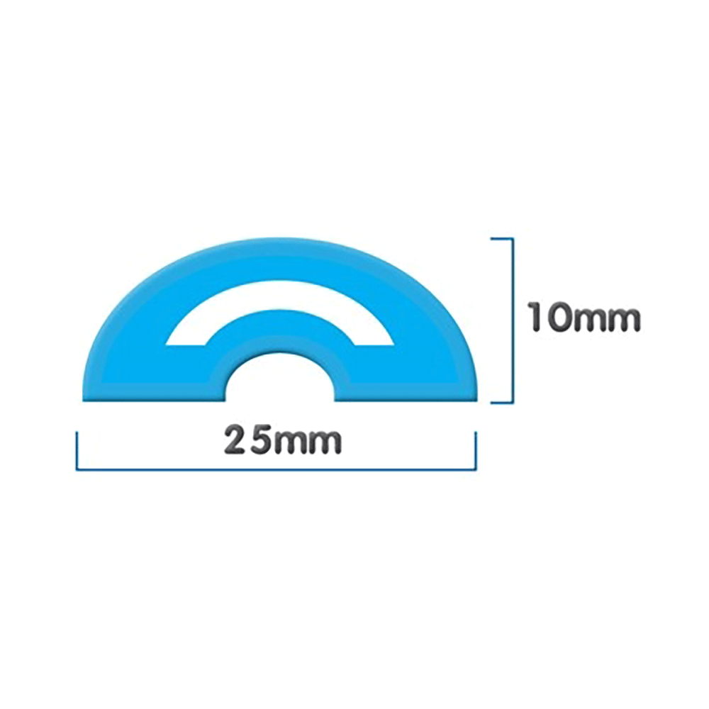 Uniblade Chameleon Rubber Threshold Wet Room Floor Seal - 1200mm