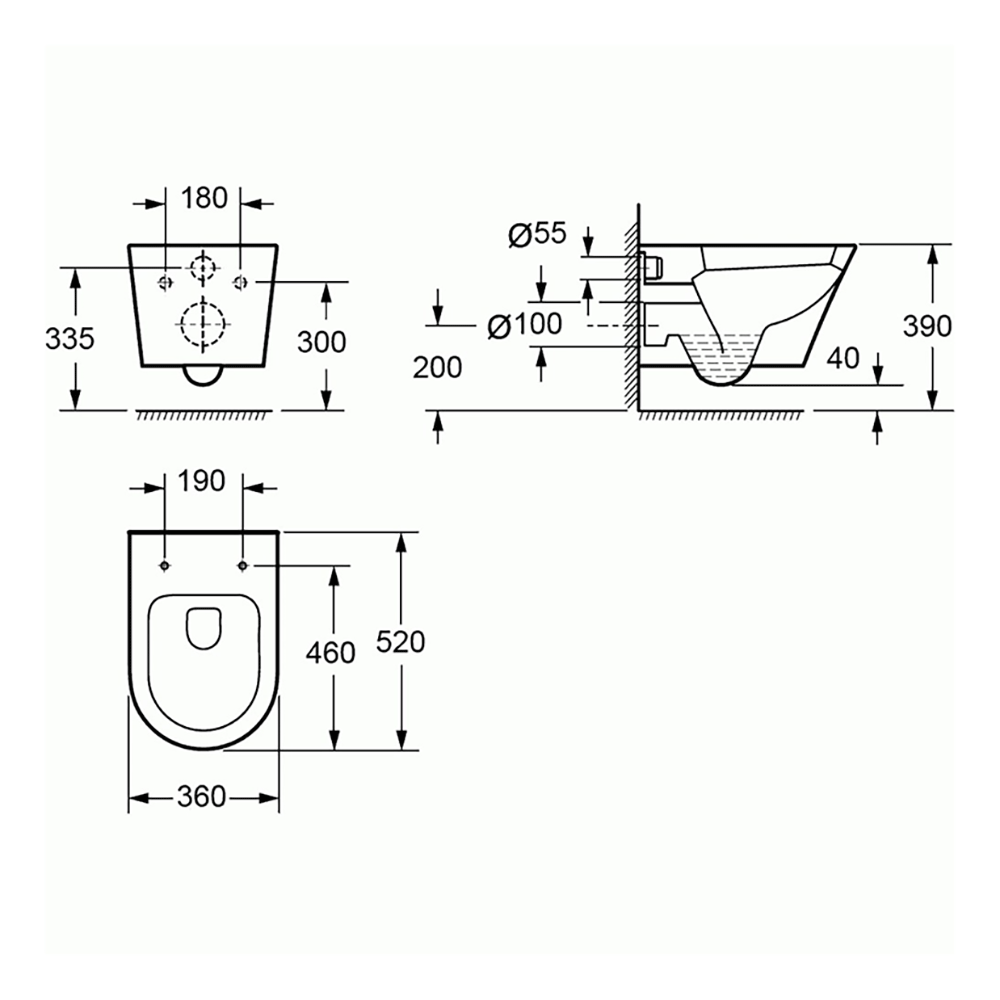 Imex Arco Wall Hung Toilet with Luxury Seat