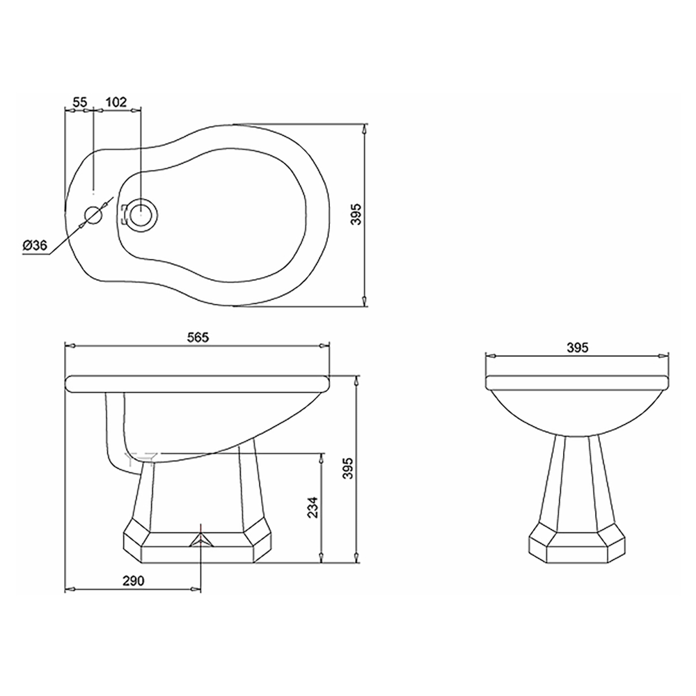 Burlington Floor Standing Bidet