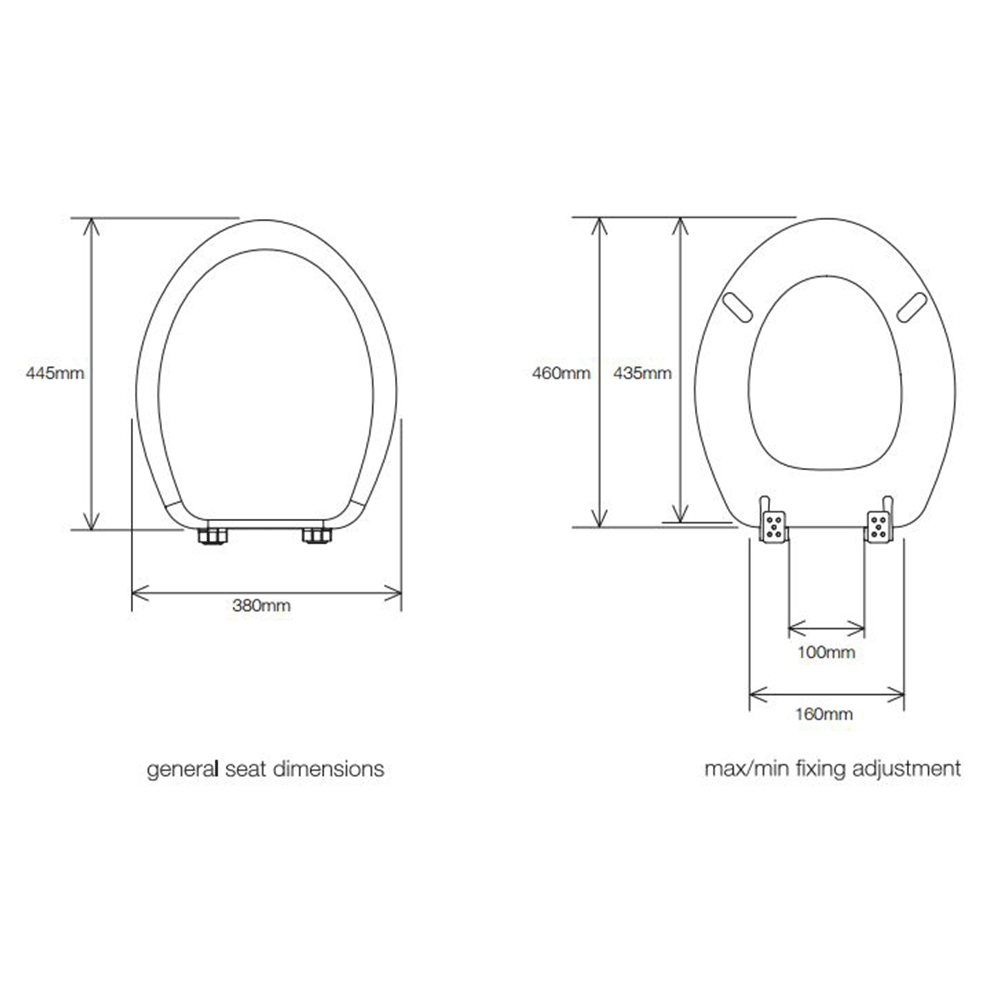 Roper Rhodes Infinity Toilet Seat with Standard Hinges