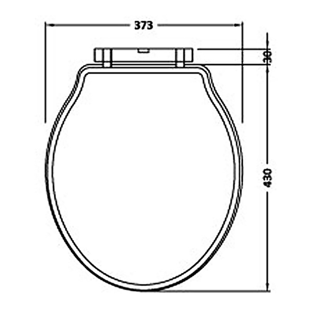 Butler & Rose Benedict Stone Grey Soft Closing Top Fix Toilet Seat