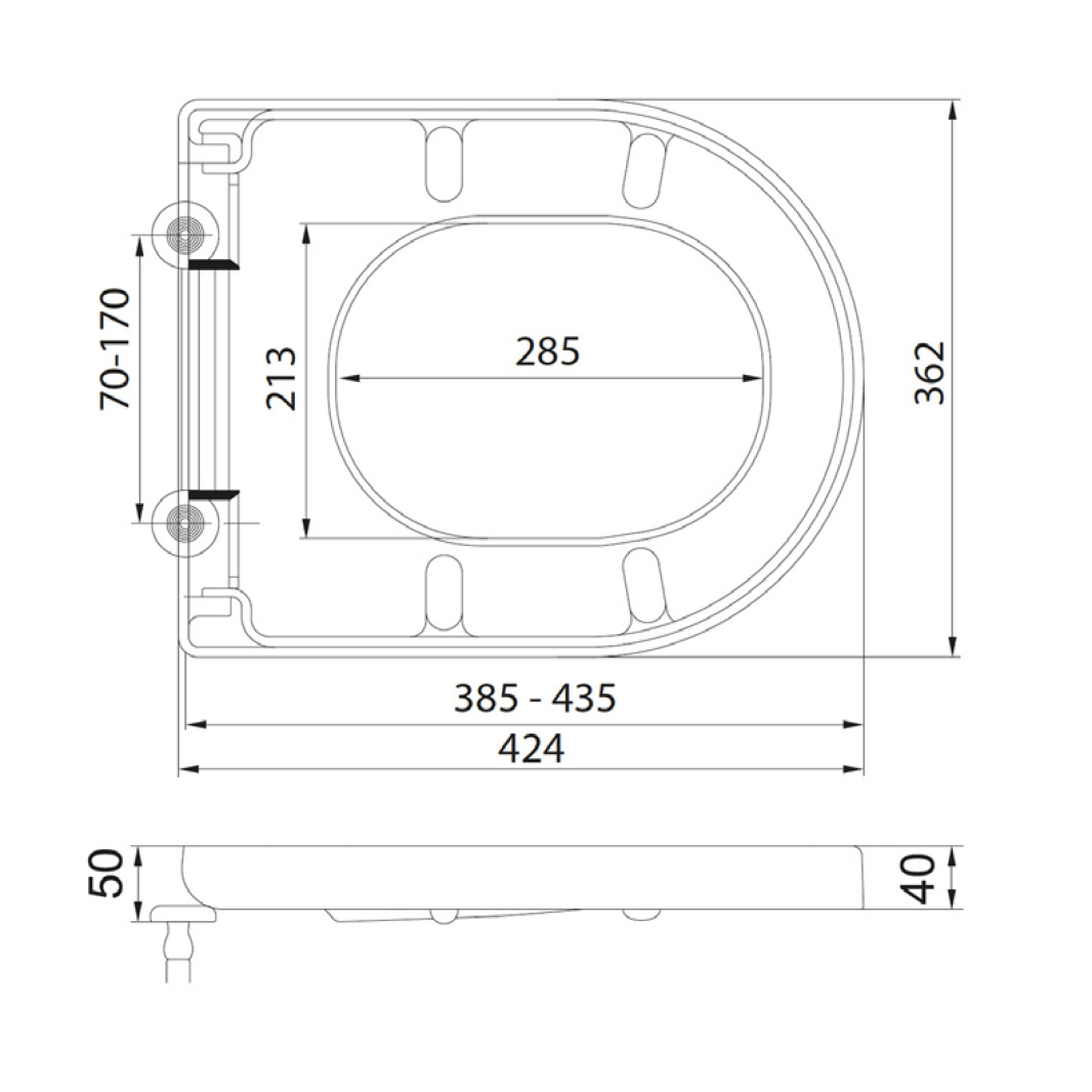 Dream Short D Soft Close Toilet Seat