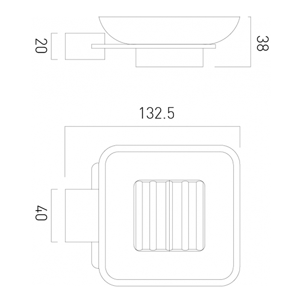 Vado Phase Soap Dish and Holder