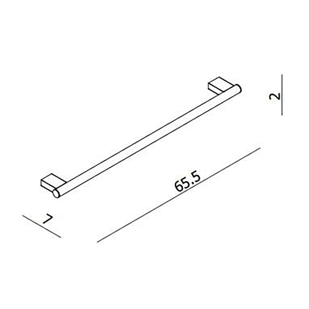 Crosswater MPRO Towel Rail - 600mm - Chrome