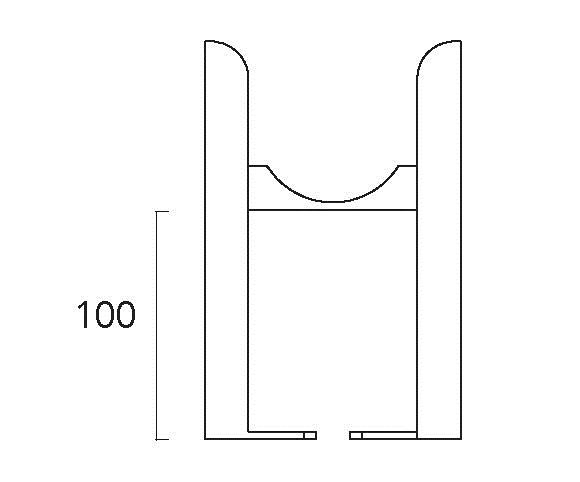 EliteHeat Victoria Column Traditional Radiator Floor Mounted Leg