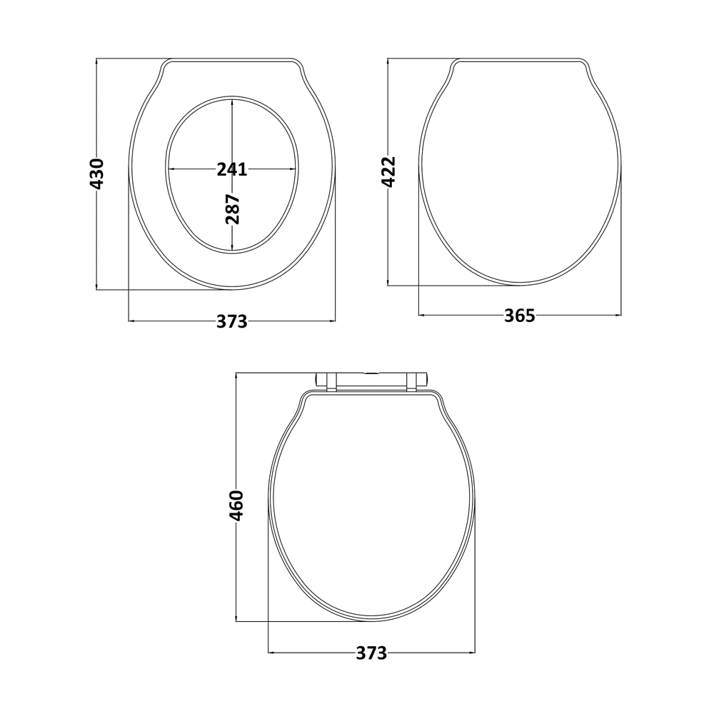 Butler & Rose Benedict White Soft Closing Top Fix Toilet Seat