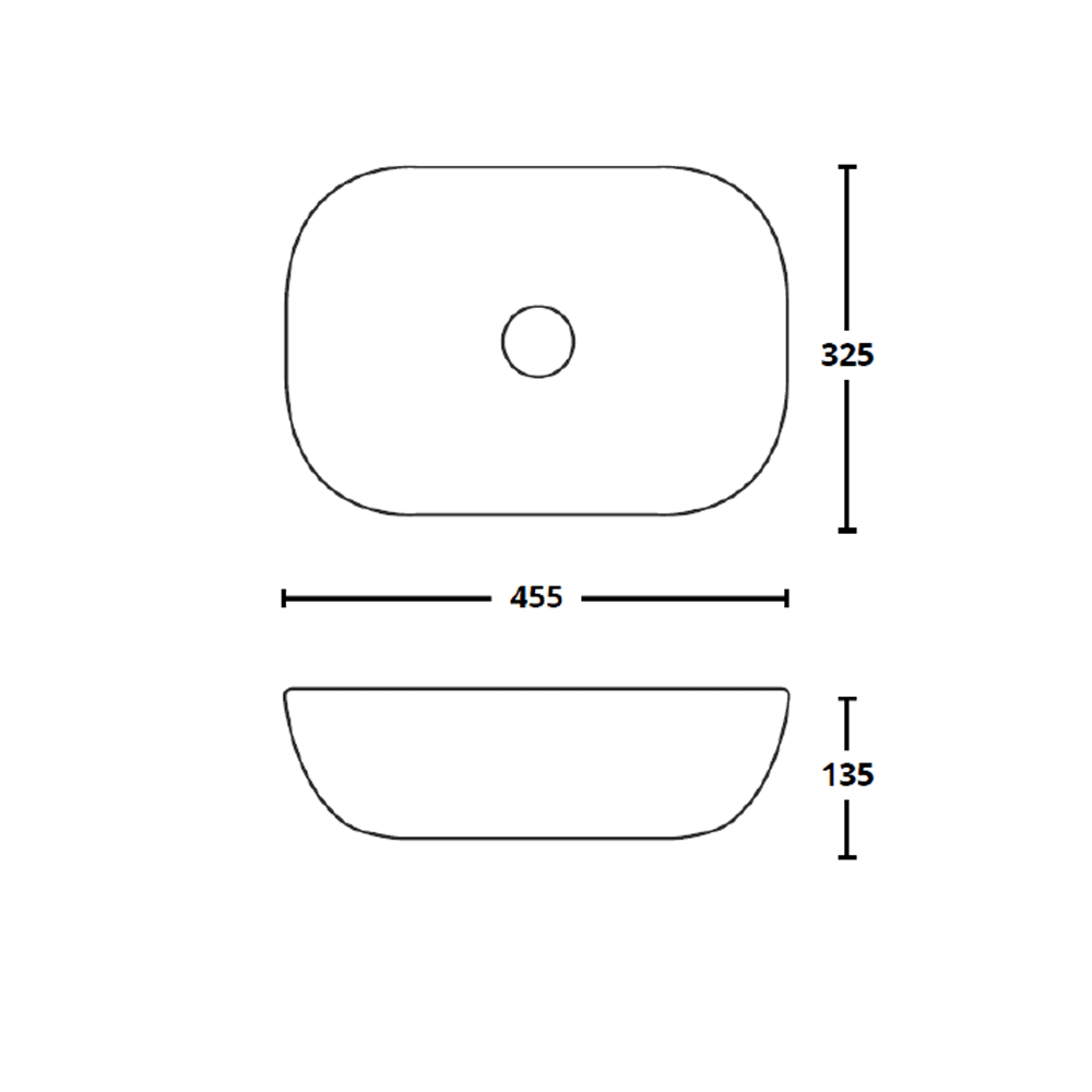 Crosswater Amalfi Countertop Basin - 445mm