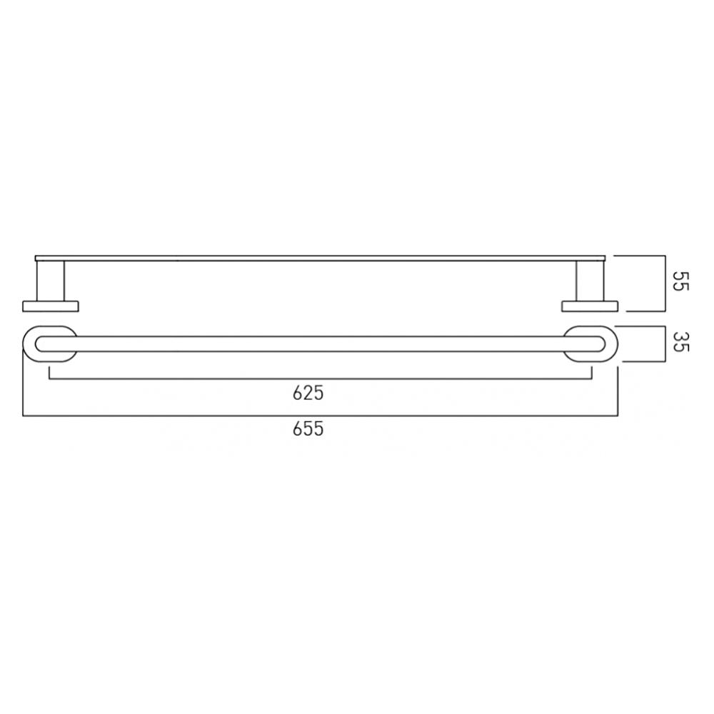 Vado Life Towel Rail - 630mm