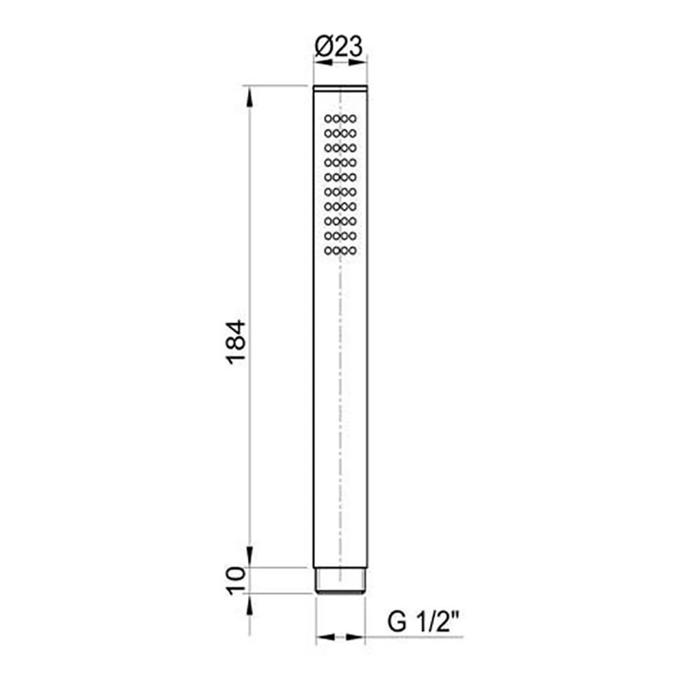 Inox Brushed Stainless Steel Handset