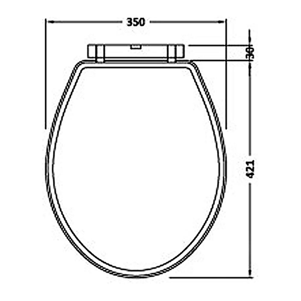 Butler & Rose Catherine Stone Grey Soft Closing Top Fix Toilet Seat