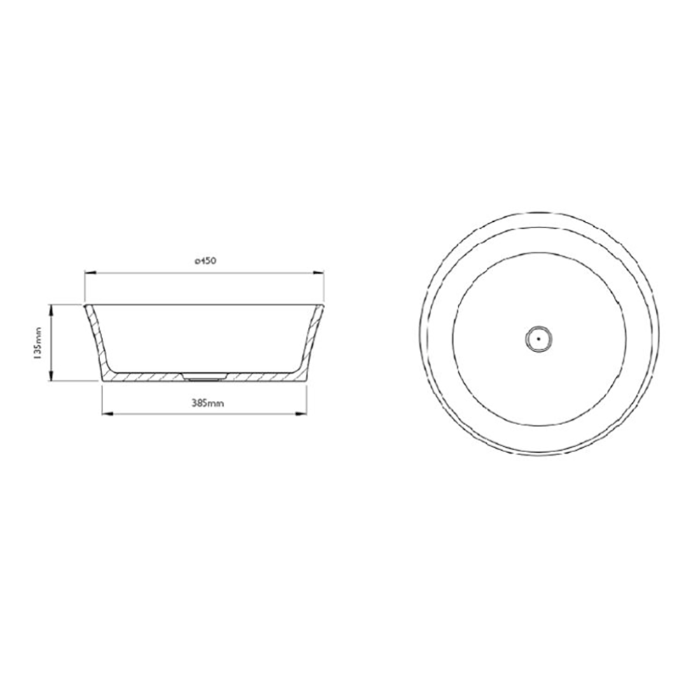 BC Designs Delicata Countertop Basin